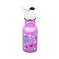 Παιδικό Παγούρι Ανοξείδωτο Klean Kanteen Sport 355ml Orchid Hearts | www.lightgear.gr