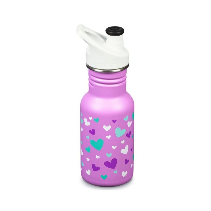 Παιδικό Παγούρι Ανοξείδωτο Klean Kanteen Sport 355ml Orchid Hearts | www.lightgear.gr
