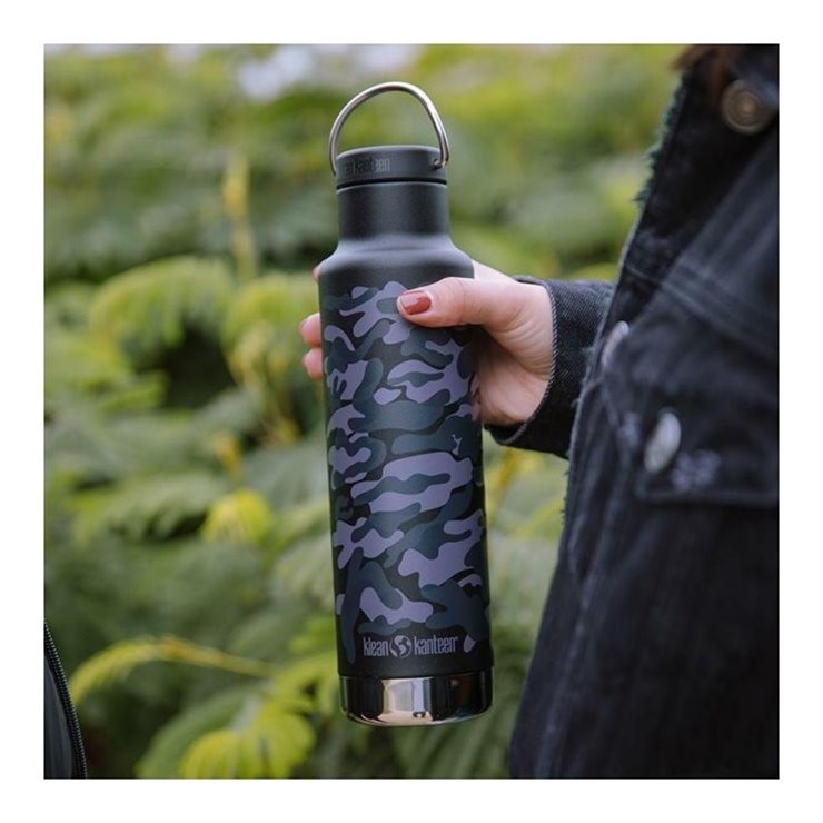Θερμός Ανοξείδωτο Klean Kanteen Classic Narrow 592ml Black Camo | www.lightgear.gr