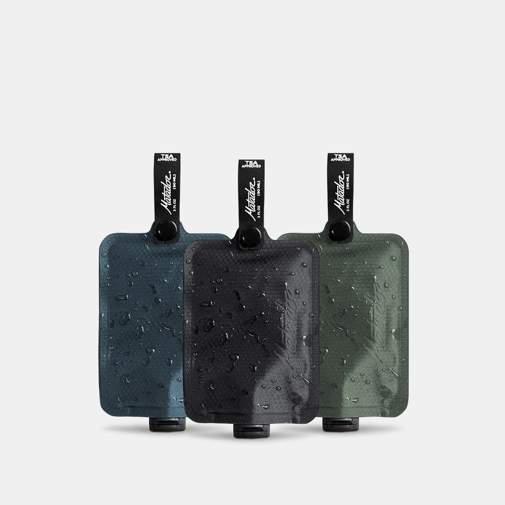 Επαναγεμιζόμενο Δοχείο Ταξιδιού Matador FlatPak Toiletry 3τεμ | www.lightgear.gr
