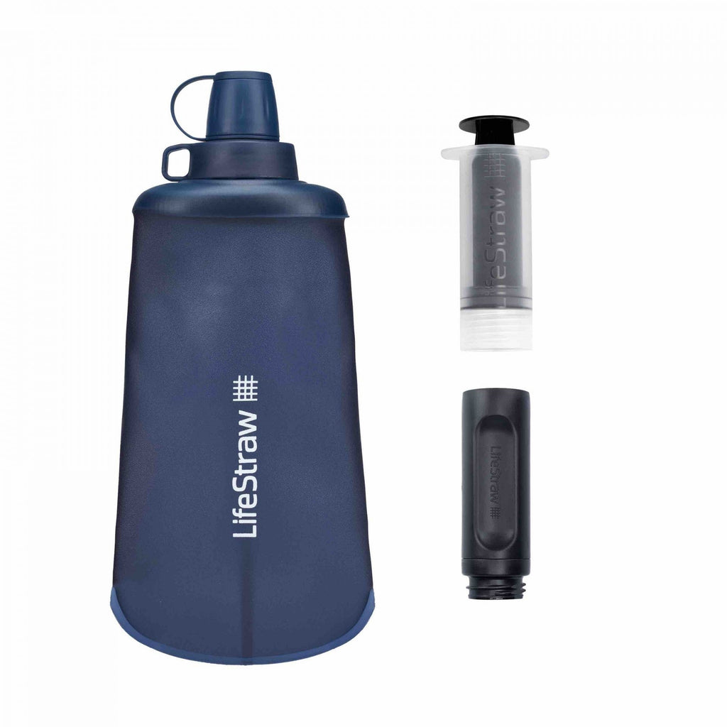 Παγούρι με Φίλτρο Νερού Lifestraw Peak Squeeze 650ml Μπλε | www.lightgear.gr