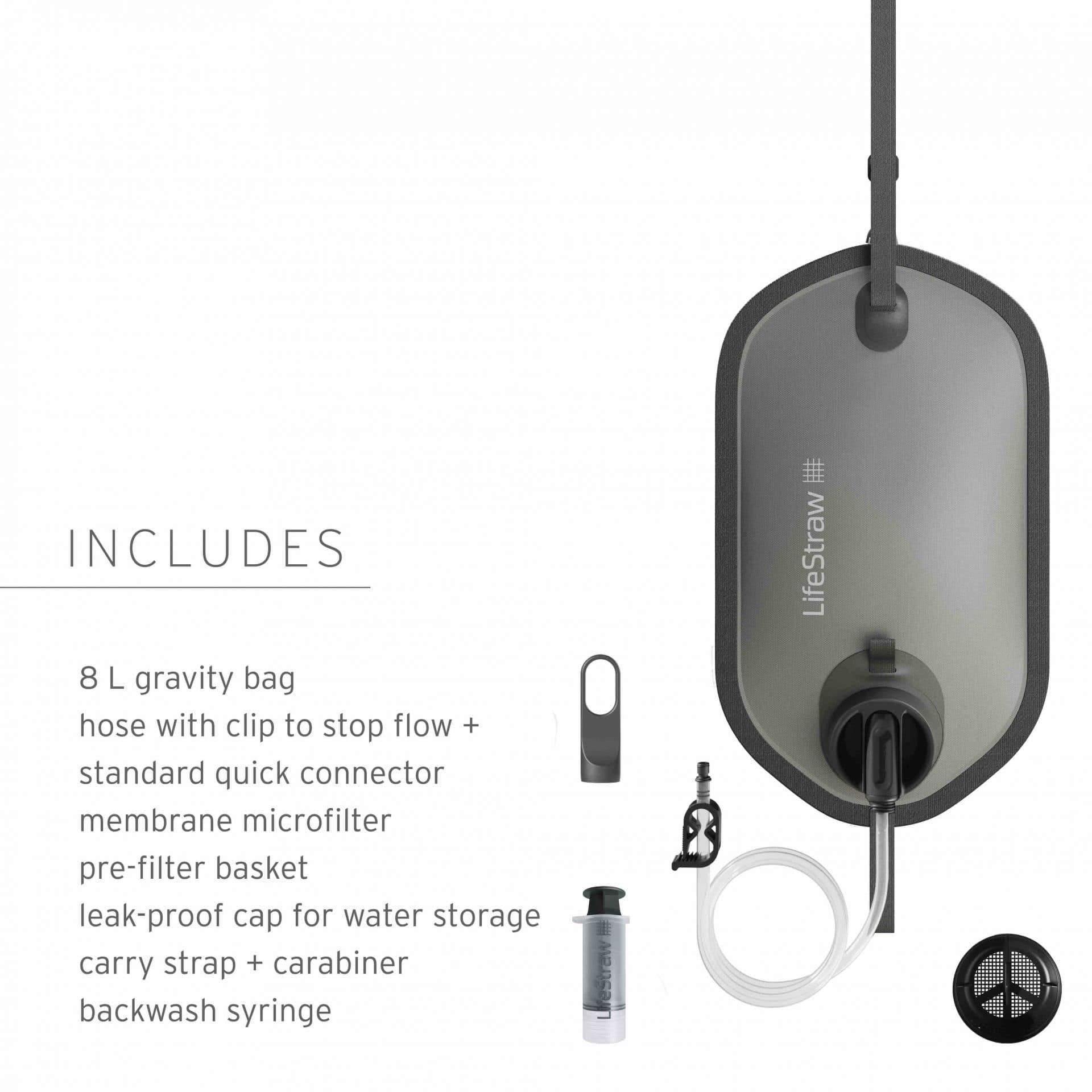 Φίλτρο Νερού Lifestraw Peak Gravity 8lt Μπλε | www.lightgear.gr