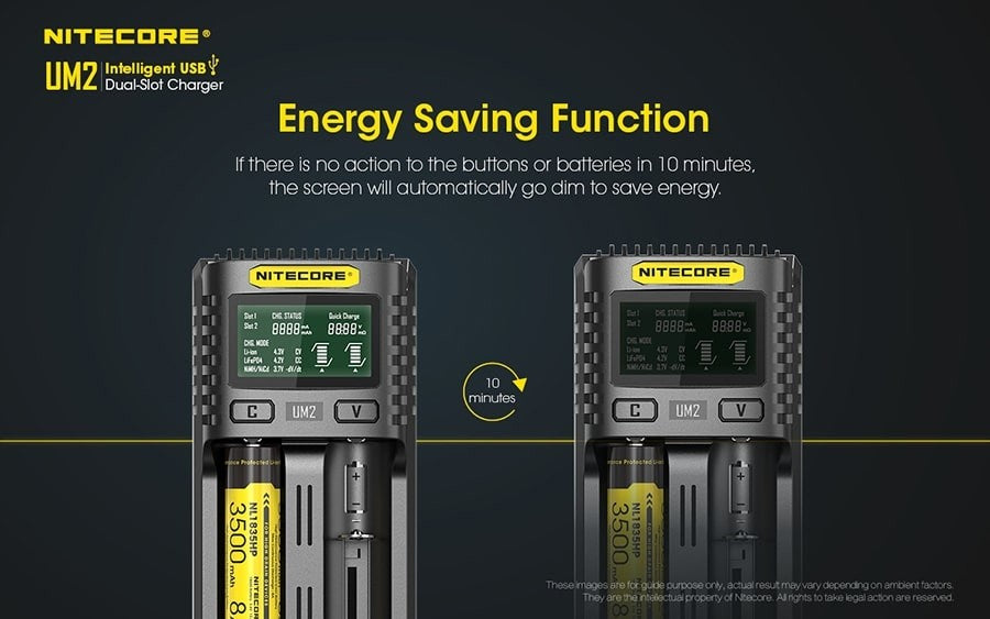 Φορτιστής Nitecore UM2 | www.lightgear.gr