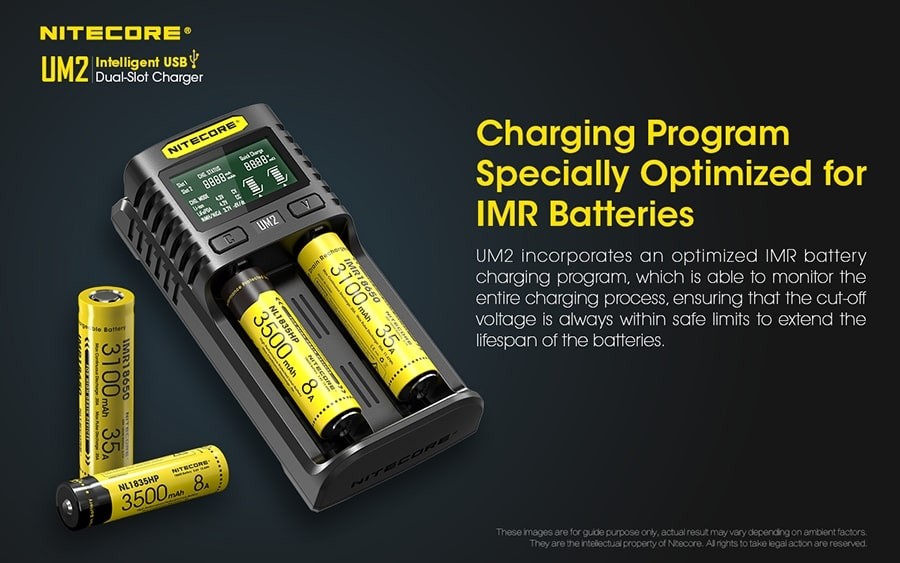 Φορτιστής Nitecore UM2 | www.lightgear.gr