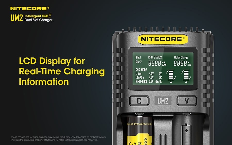 Φορτιστής Nitecore UM2 | www.lightgear.gr