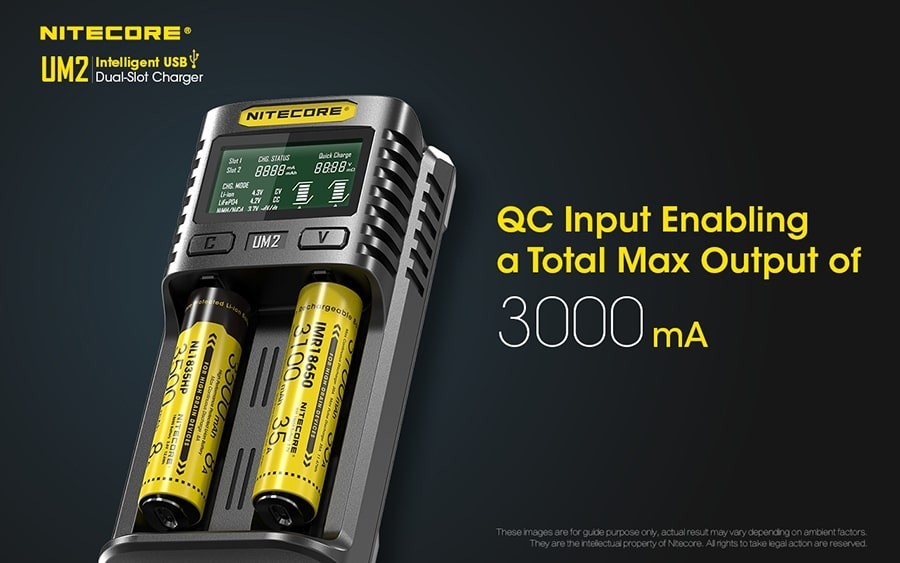 Φορτιστής Nitecore UM2 | www.lightgear.gr