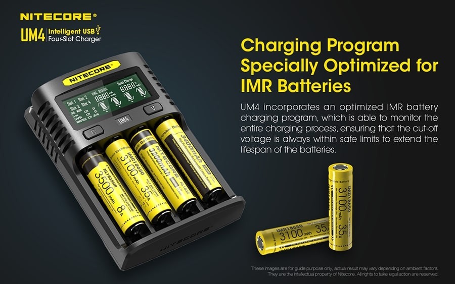 Φορτιστής Nitecore UM4 | www.lightgear.gr