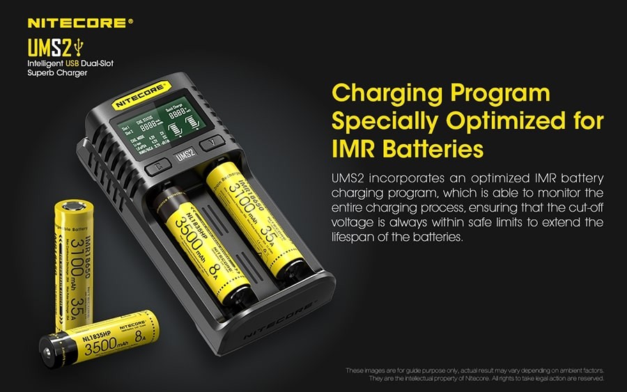 Φορτιστής Nitecore UMS2 | www.lightgear.gr