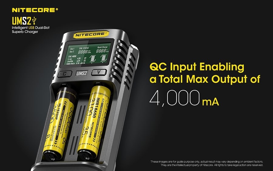 Φορτιστής Nitecore UMS2 | www.lightgear.gr