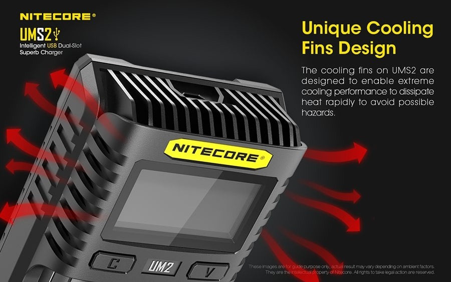 Φορτιστής Nitecore UMS2 | www.lightgear.gr
