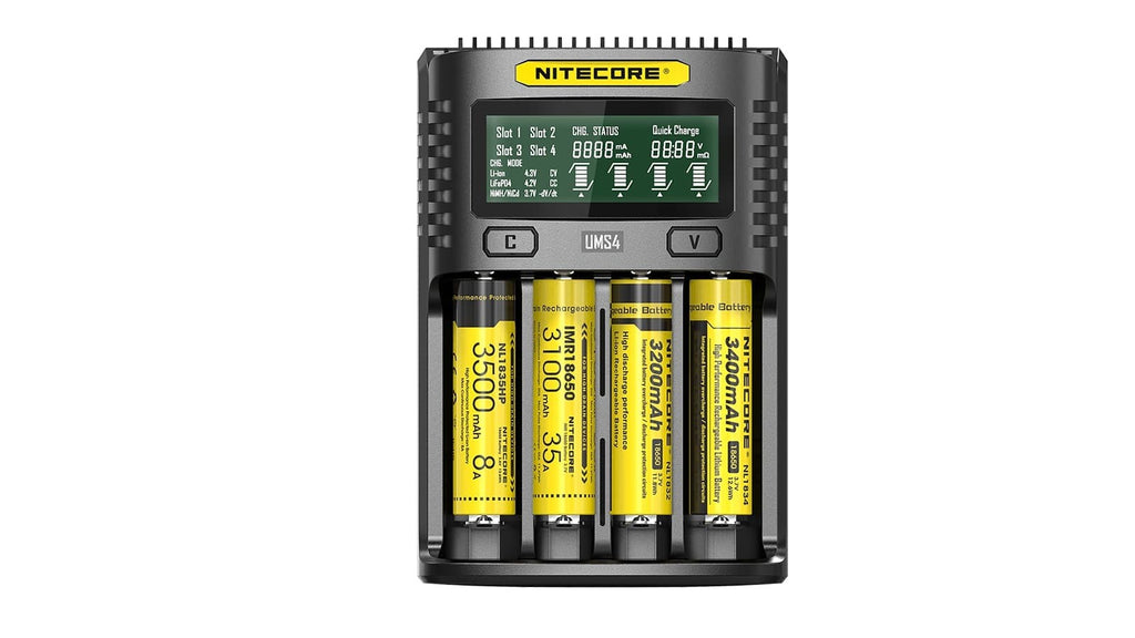 Φορτιστής Nitecore UMS4 | www.lightgear.gr