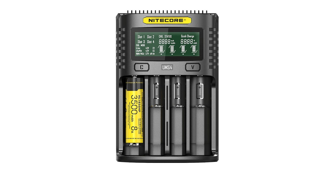 Φορτιστής Nitecore UMS4 | www.lightgear.gr