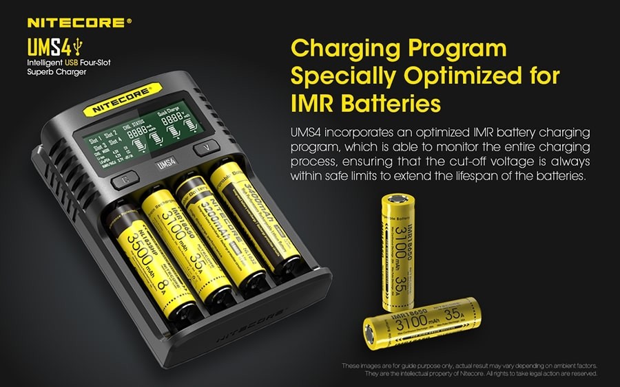 Φορτιστής Nitecore UMS4 | www.lightgear.gr