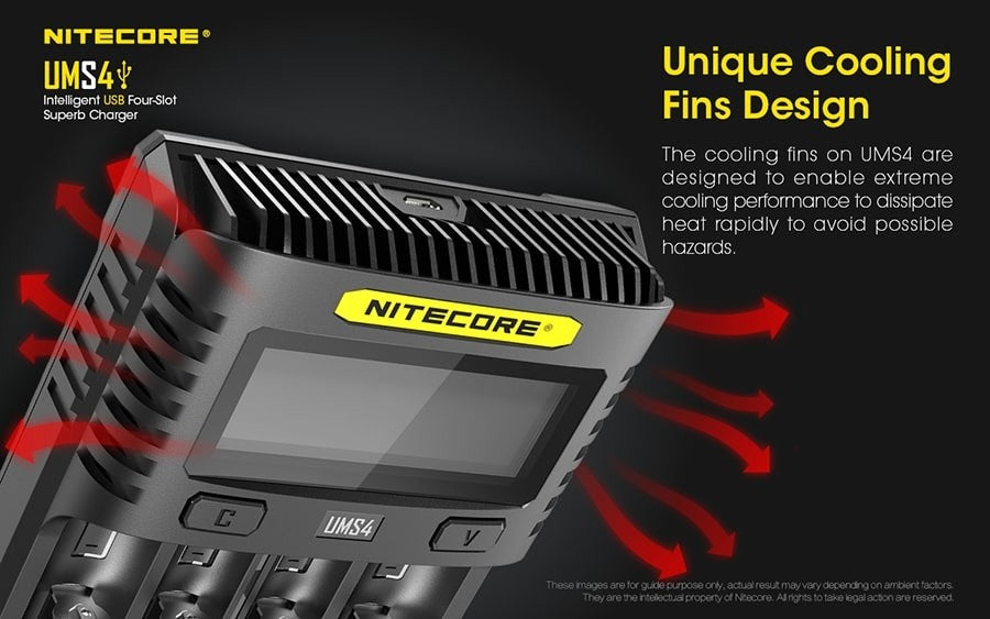 Φορτιστής Nitecore UMS4 | www.lightgear.gr
