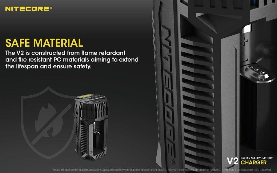 Φορτιστής Nitecore V2 - DC 12V - 42W | www.lightgear.gr