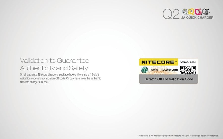 Φορτιστής Nitecore Q2 - Quick charger - 2A/12W Pink | www.lightgear.gr