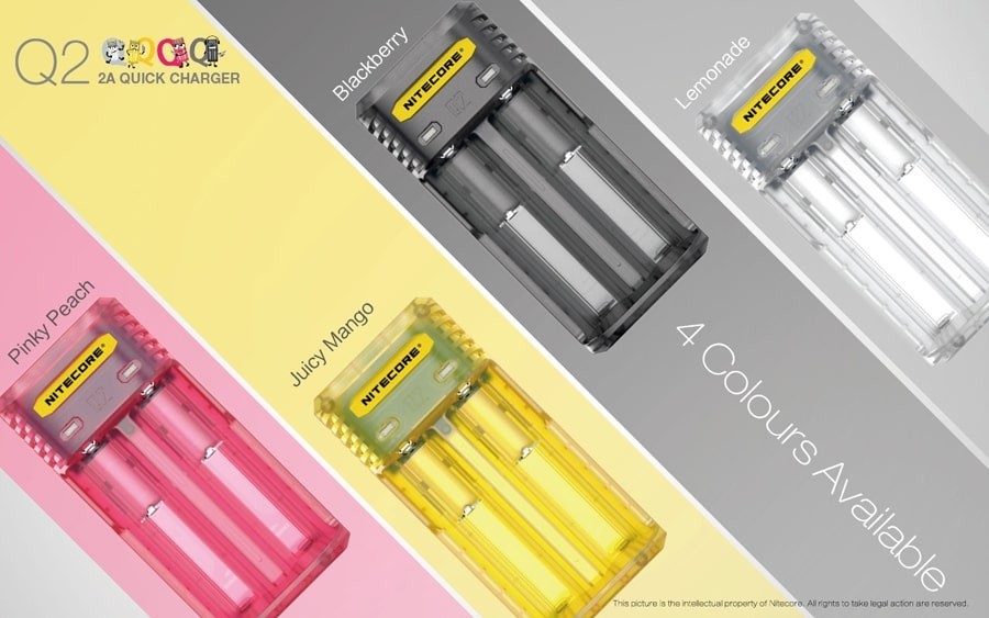 Φορτιστής Nitecore Q2 - Quick charger - 2A/12W Mango | www.lightgear.gr