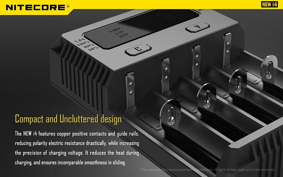 Φορτιστής Nitecore New i4 | www.lightgear.gr