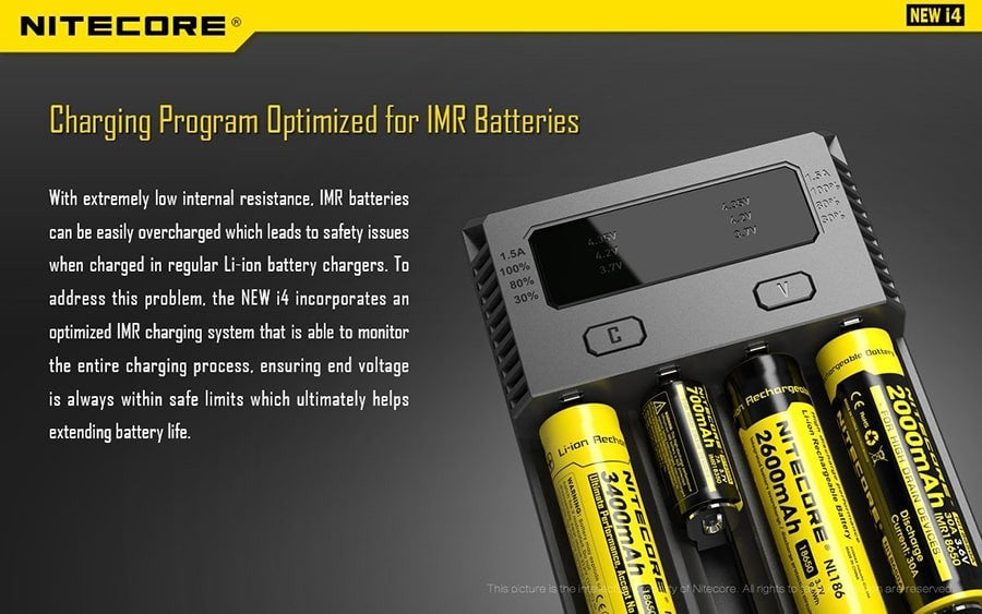 Φορτιστής Nitecore New i4 | www.lightgear.gr