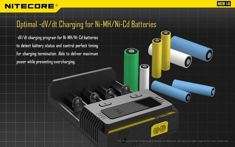 Φορτιστής Nitecore New i4 | www.lightgear.gr
