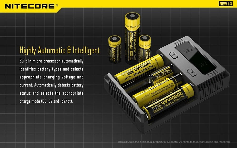Φορτιστής Nitecore New i4 | www.lightgear.gr