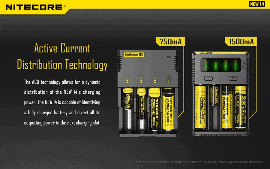 Φορτιστής Nitecore New i4 | www.lightgear.gr