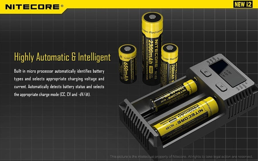 Φορτιστής Nitecore i2EU | www.lightgear.gr