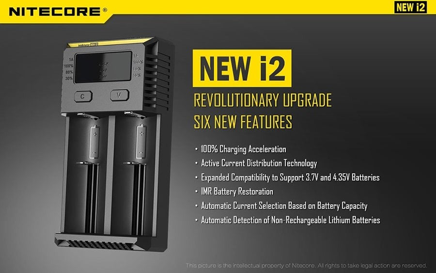 Φορτιστής Nitecore i2EU | www.lightgear.gr