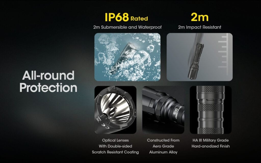 Επαναφορτιζόμενος Φακός Nitecore SRT6i | www.lightgear.gr