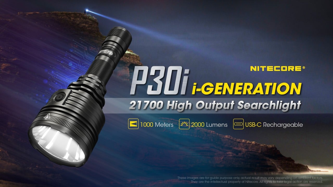 Επαναφορτιζόμενος Φακός Nitecore Led P30i | www.lightgear.gr