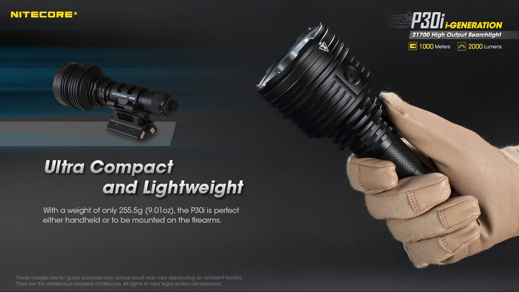 Επαναφορτιζόμενος Φακός Nitecore Led P30i | www.lightgear.gr