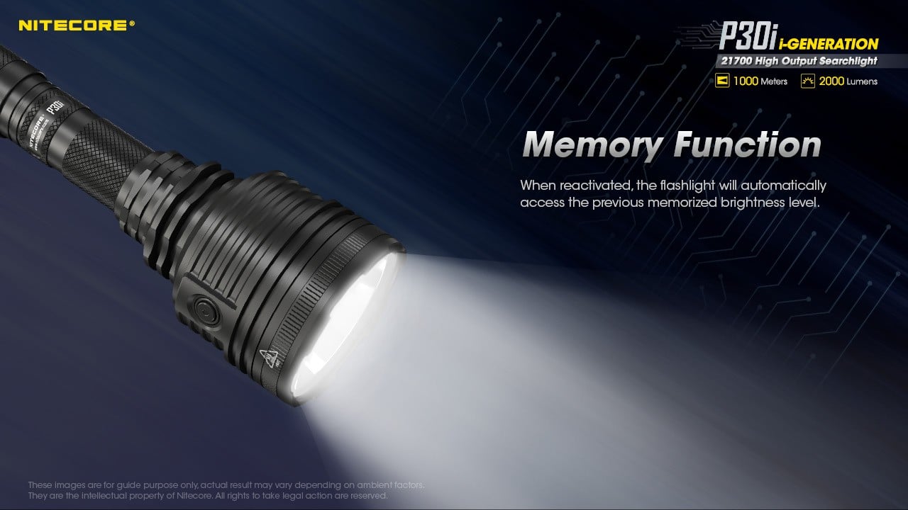 Επαναφορτιζόμενος Φακός Nitecore Led P30i | www.lightgear.gr
