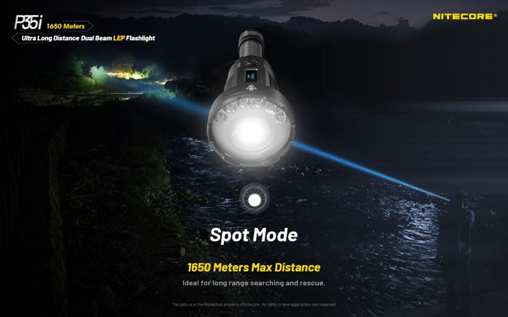 Επαναφορτιζόμενος Φακός Nitecore Led P35i | www.lightgear.gr