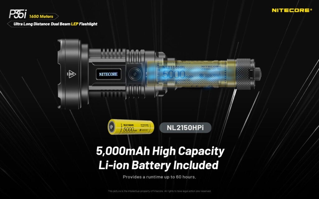 Επαναφορτιζόμενος Φακός Nitecore Led P35i | www.lightgear.gr