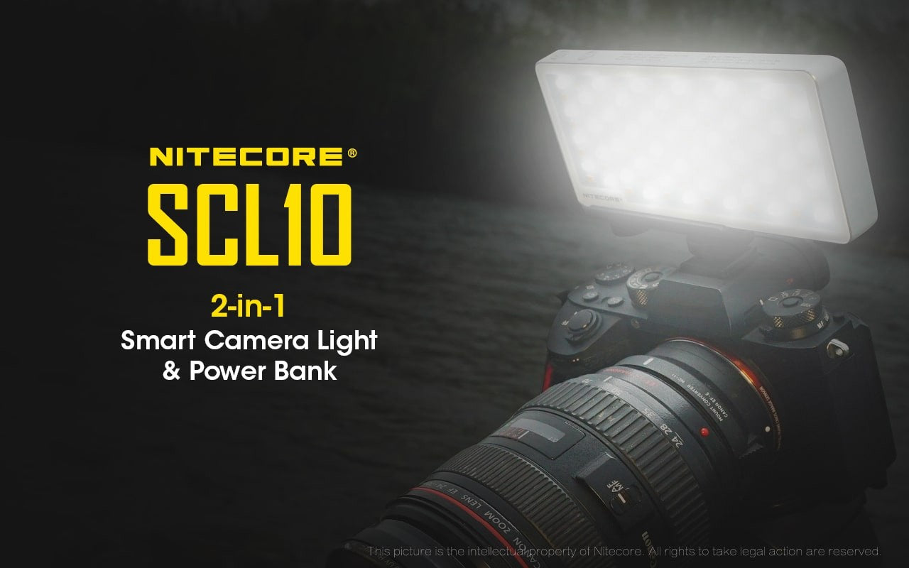 Powerbank + Camera Light Nitecore SCL10 | www.lightgear.gr