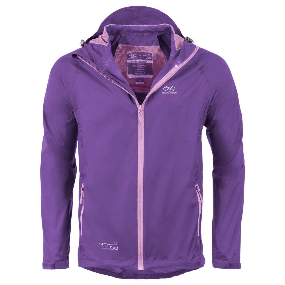 Γυναικείο Αδιάβροχο Highlander Stow & Go Μωβ | www.lightgear.gr