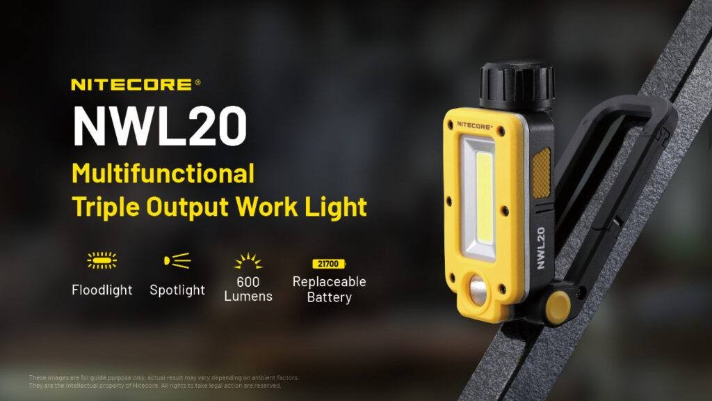Επαναφορτιζόμενος Φακός LED Nitecore NWL20 | www.lightgear.gr