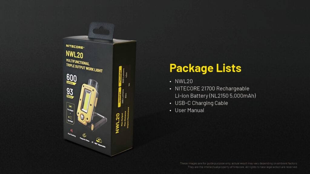 Επαναφορτιζόμενος Φακός LED Nitecore NWL20 | www.lightgear.gr