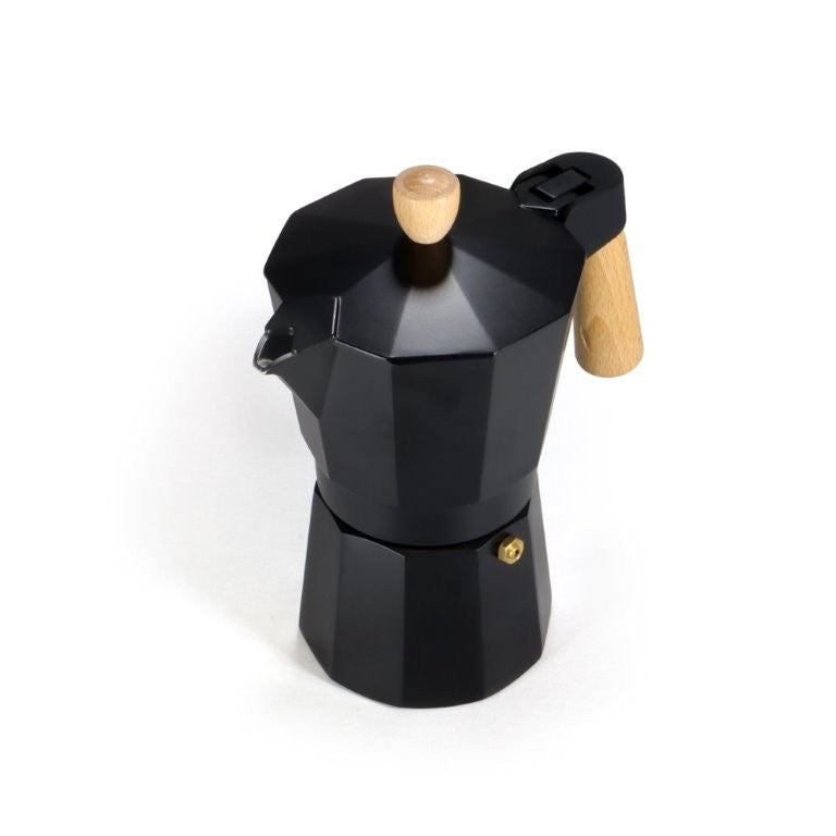 Καφετιέρα Espresso Basic Nature Bellanapoli 6 Φλυτζάνια με Ξύλινη Λαβή | www.lightgear.gr
