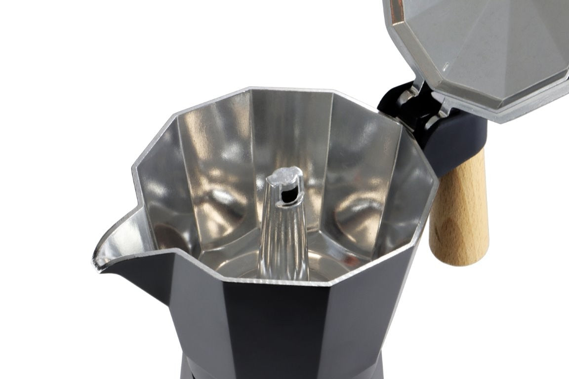 Καφετιέρα Espresso Basic Nature Bellanapoli 6 Φλυτζάνια με Ξύλινη Λαβή | www.lightgear.gr