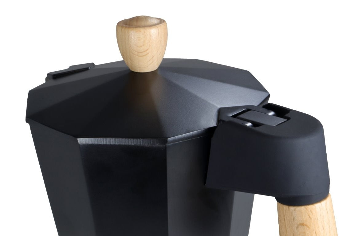 Καφετιέρα Espresso Basic Nature Bellanapoli 6 Φλυτζάνια με Ξύλινη Λαβή | www.lightgear.gr
