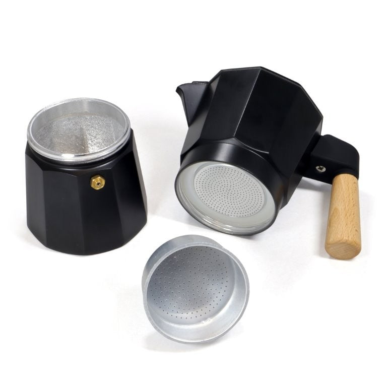 Καφετιέρα Espresso Basic Nature Bellanapoli 6 Φλυτζάνια με Ξύλινη Λαβή | www.lightgear.gr