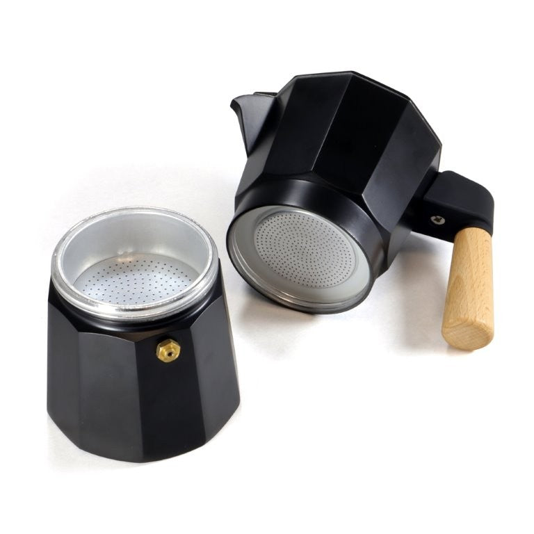 Καφετιέρα Espresso Basic Nature Bellanapoli 6 Φλυτζάνια με Ξύλινη Λαβή | www.lightgear.gr