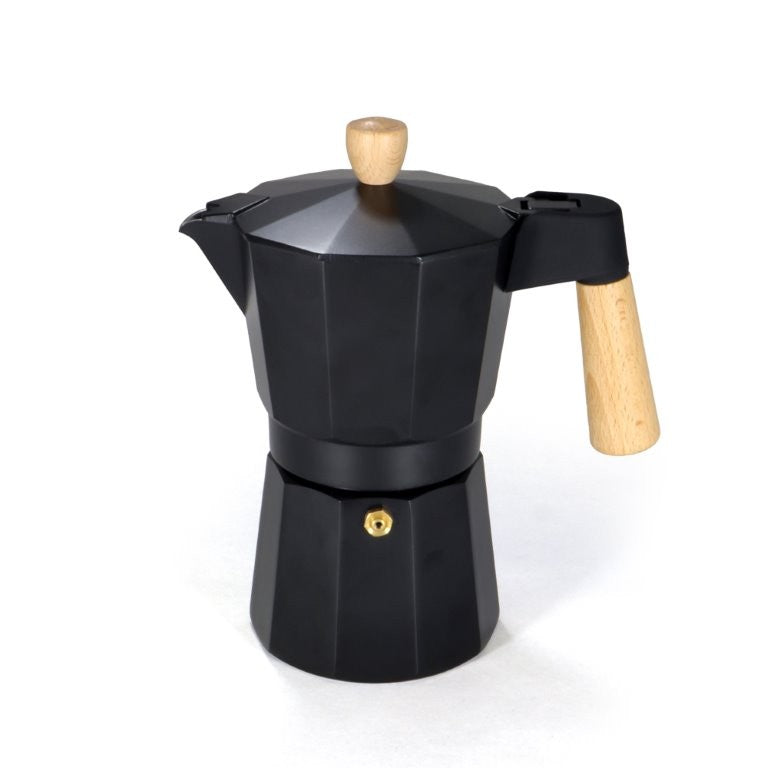 Καφετιέρα Espresso Basic Nature Bellanapoli 6 Φλυτζάνια με Ξύλινη Λαβή | www.lightgear.gr