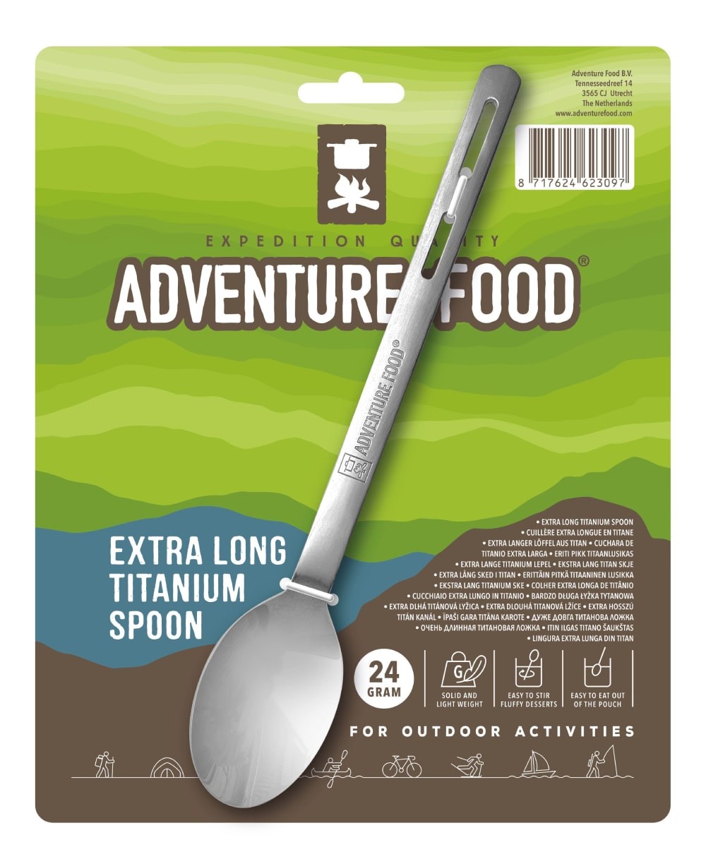 Μακρύ Κουτάλι Τιτανίου Adventure Food Titanium Spoon | www.lightgear.gr