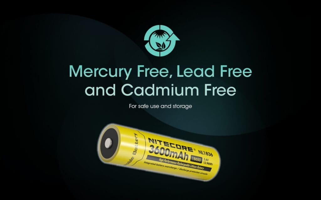 Επαναφορτιζόμενη Μπαταρία Nitecore NL1836 3600mAh 3,6V | www.lightgear.gr