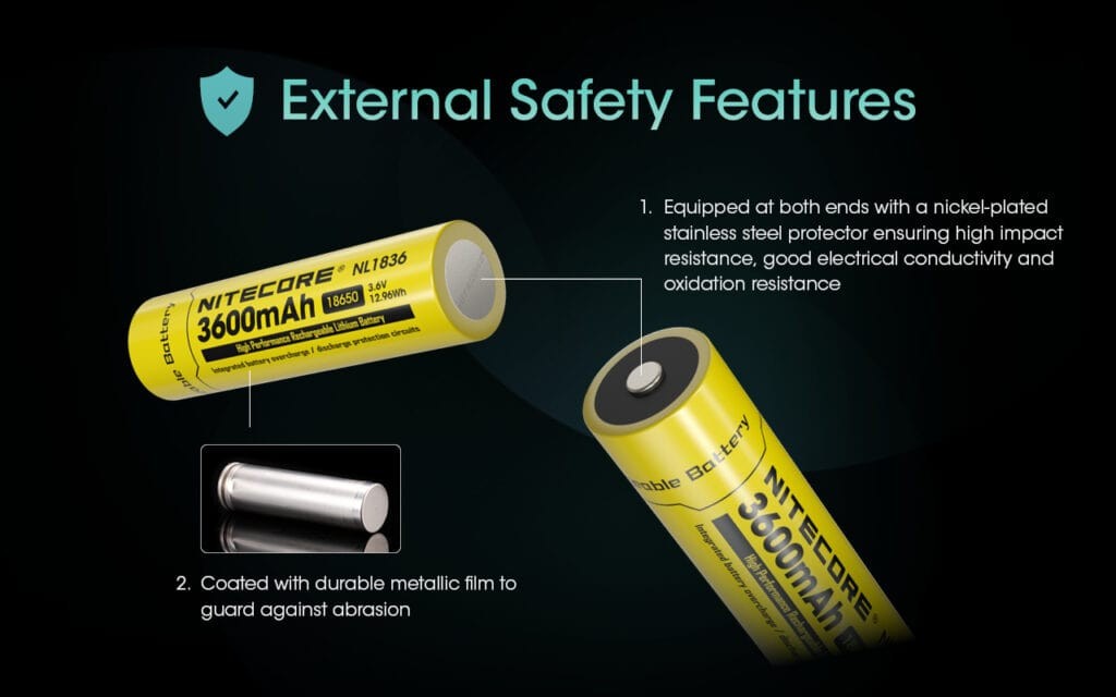 Επαναφορτιζόμενη Μπαταρία Nitecore NL1836 3600mAh 3,6V | www.lightgear.gr