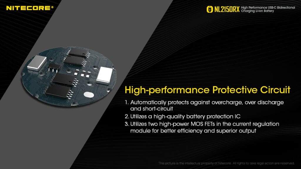 Επαναφορτιζόμενη Μπαταρία Nitecore 21700 NL2150RX 5000mAh 3,6V | www.lightgear.gr