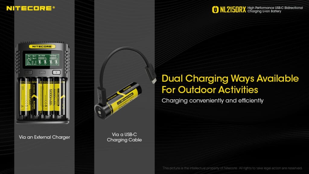 Επαναφορτιζόμενη Μπαταρία Nitecore 21700 NL2150RX 5000mAh 3,6V | www.lightgear.gr