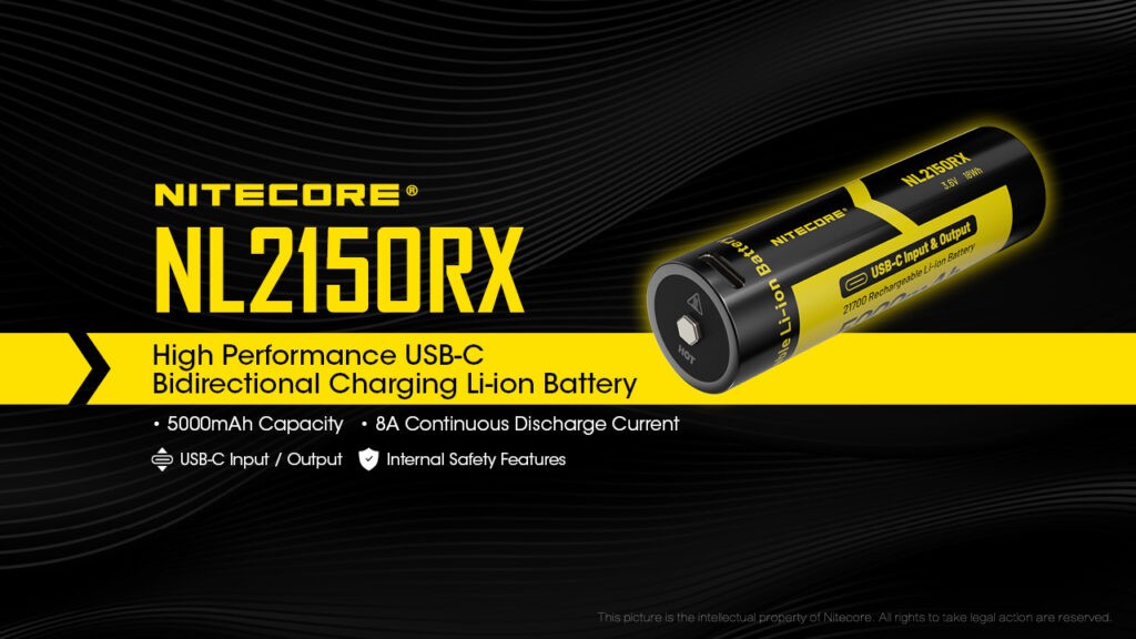 Επαναφορτιζόμενη Μπαταρία Nitecore 21700 NL2150RX 5000mAh 3,6V | www.lightgear.gr